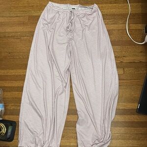 SHEIN Pink Striped Pajama Pants